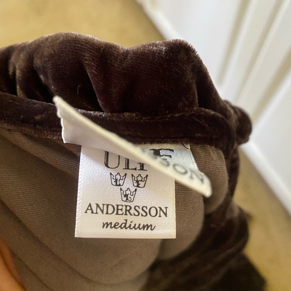 Silk Velvet Brown Dress 👗 - Picture 7 of 10